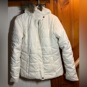 White puffer jacket